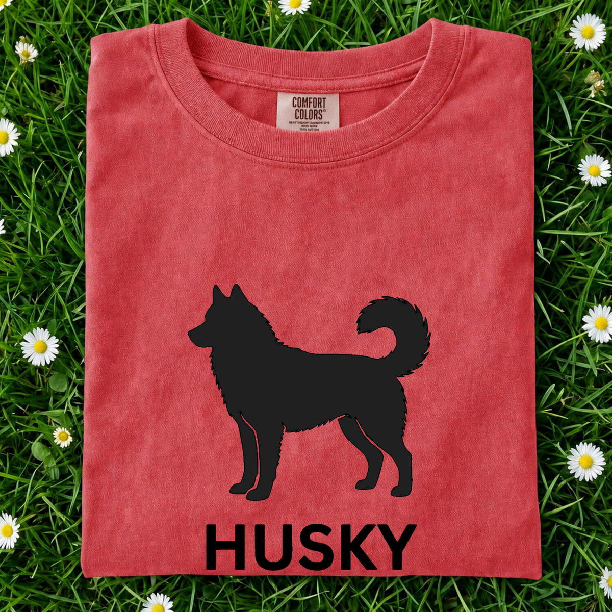 Husky Tee – Siberian Husky Silhouette Tee – Dog Lover Shirt – Husky Owner Gift