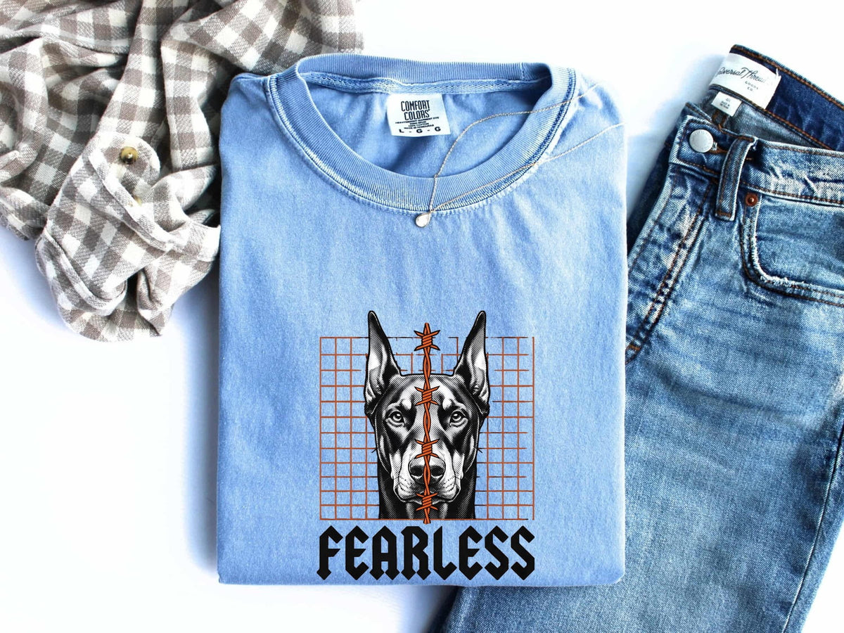 Doberman Shirt – Fearless Dog Graphic Tee – Doberman Pinscher Tee – Dog Lover Gift