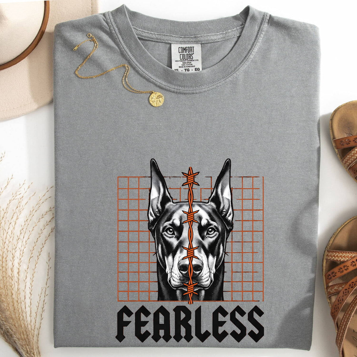 Doberman Shirt – Fearless Dog Graphic Tee – Doberman Pinscher Tee – Dog Lover Gift