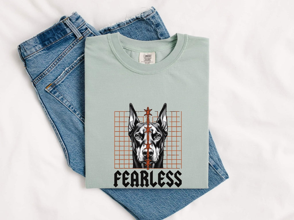 Doberman Shirt – Fearless Dog Graphic Tee – Doberman Pinscher Tee – Dog Lover Gift