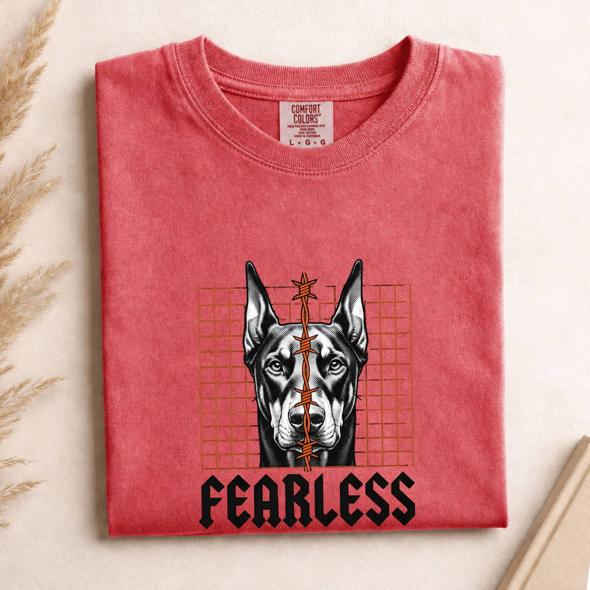 Doberman Shirt – Fearless Dog Graphic Tee – Doberman Pinscher Tee – Dog Lover Gift