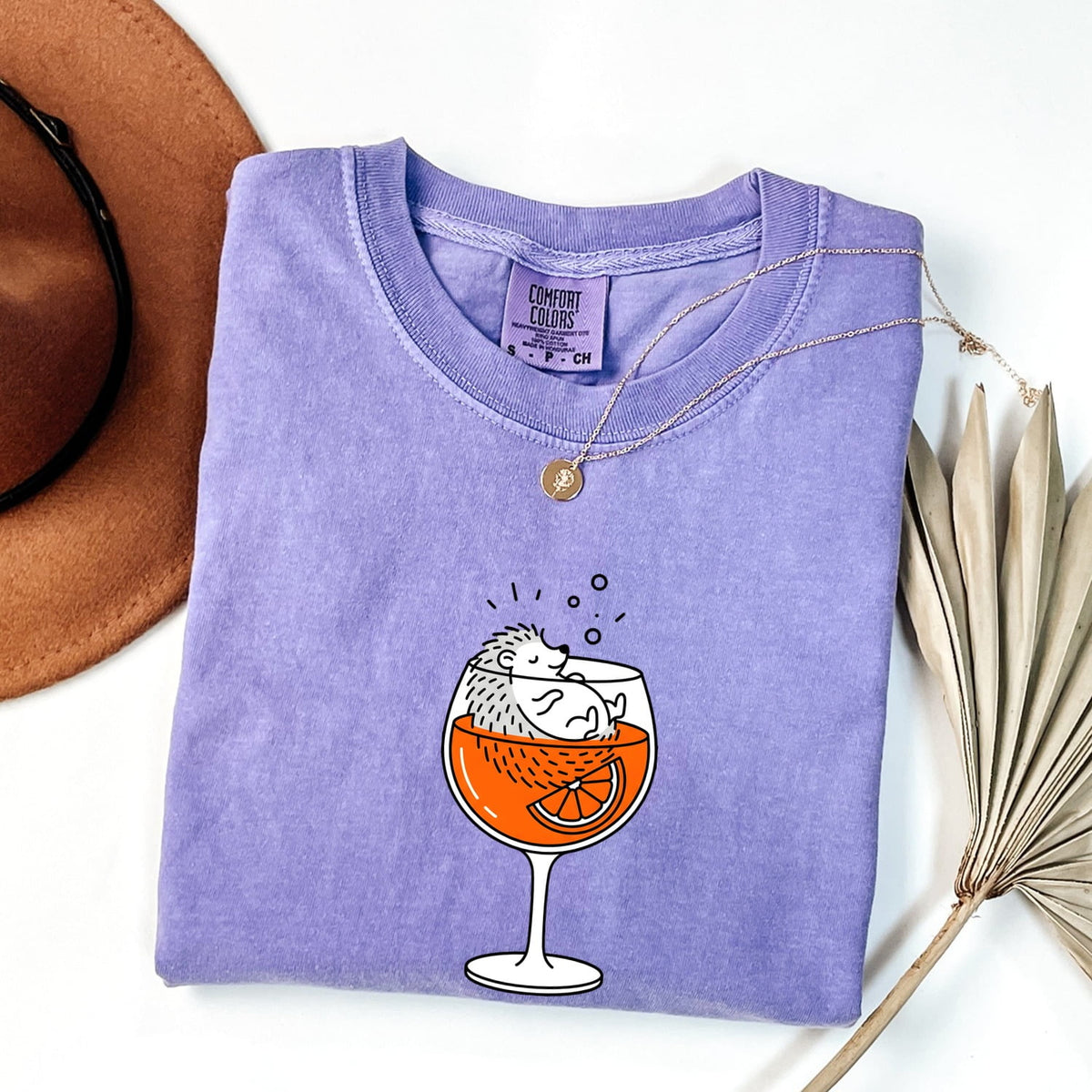 Hedgehog Cocktail Shirt, Funny Animal Tee, Cute Hedgehog Tee