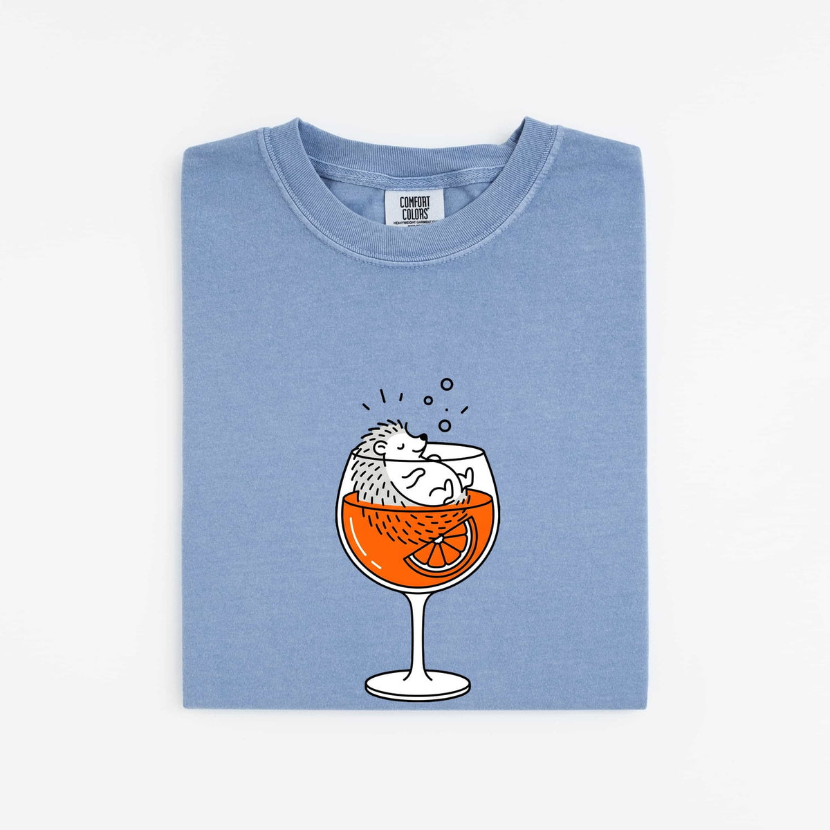 Hedgehog Cocktail Shirt, Funny Animal Tee, Cute Hedgehog Tee