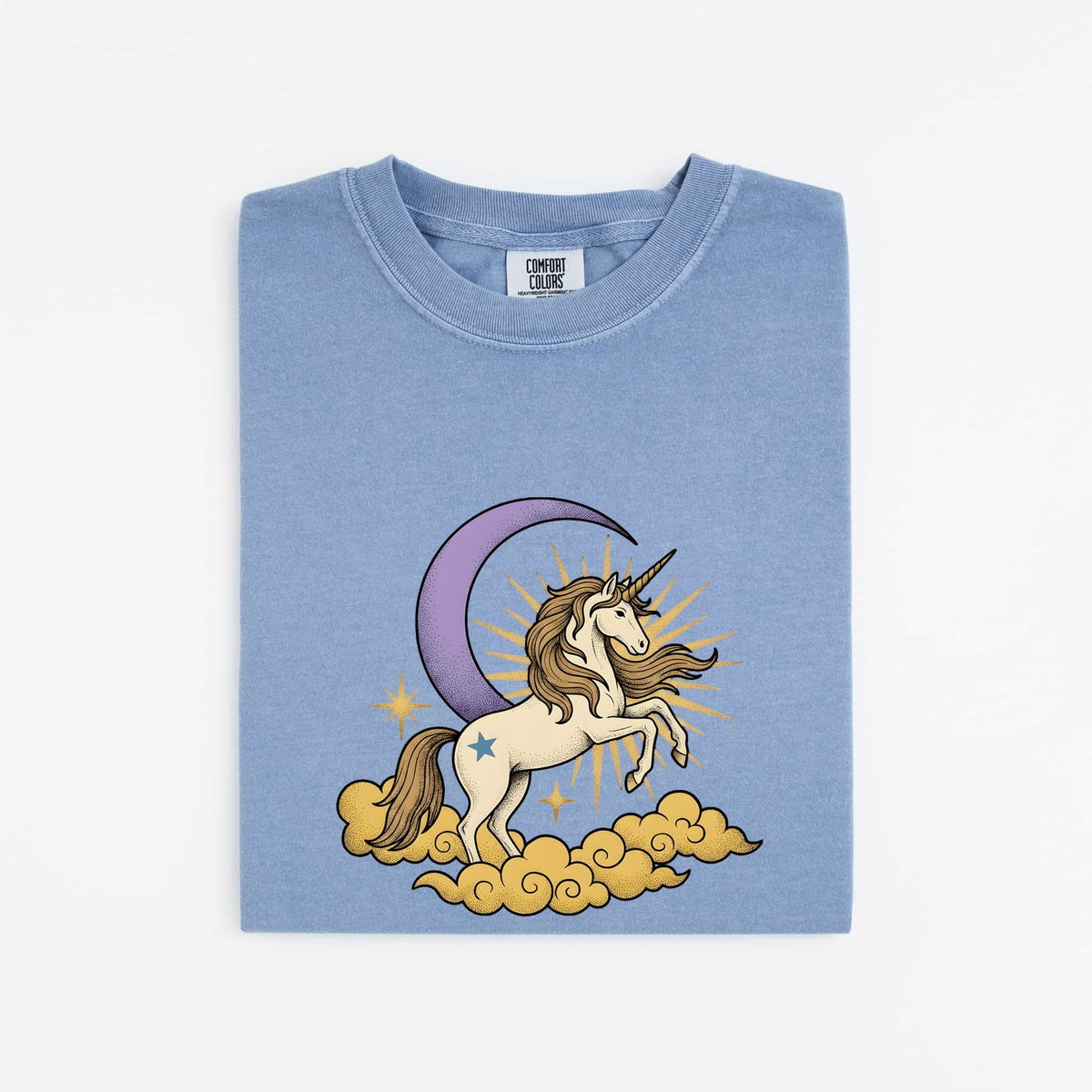 Unicorn Moon Shirt, Celestial Fantasy Tee, Magical Unicorn Tee