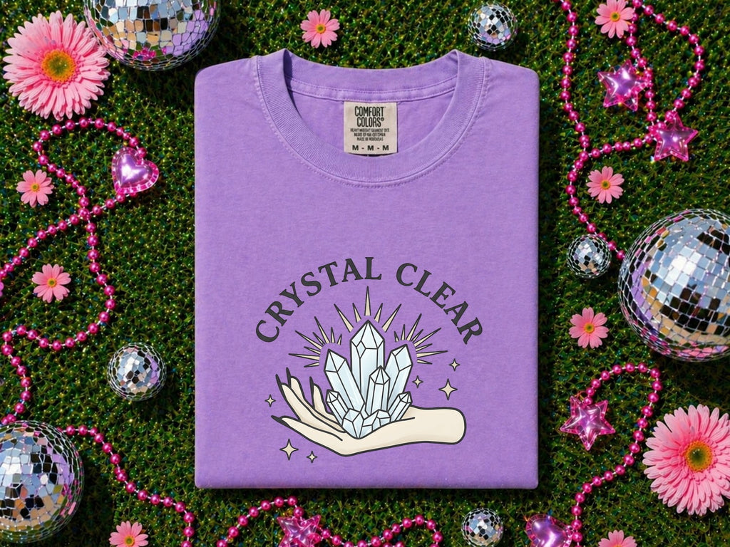Crystal Clear Shirt, Crystal Lover Tee, Gemstone Graphic Tee