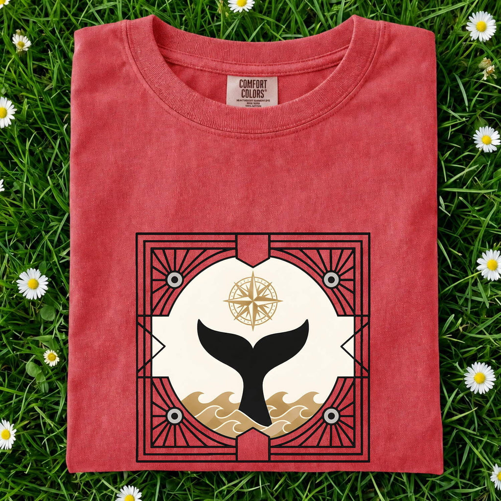 Whale Tail Shirt – Coastal Graphic Tee – Nautical Ocean Tee – Beach Lover Gift