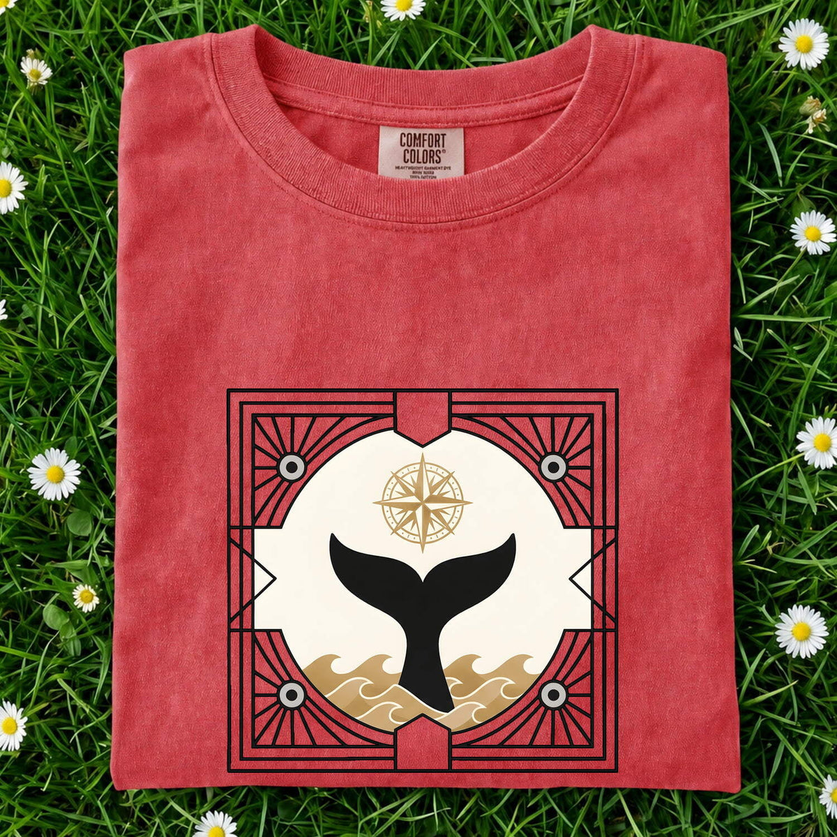 Whale Tail Shirt – Coastal Graphic Tee – Nautical Ocean Tee – Beach Lover Gift