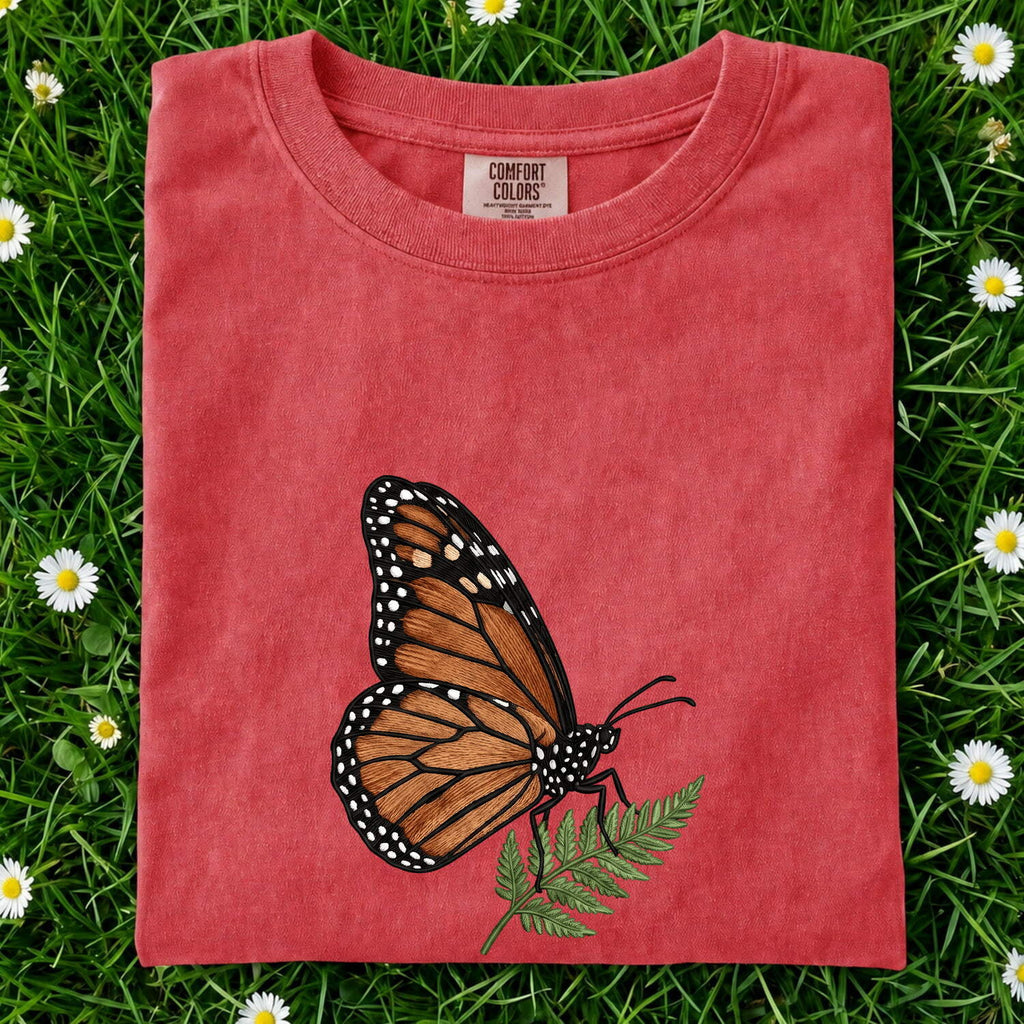 Monarch Butterfly Shirt, Botanical Butterfly Tee, Nature Lover Tee