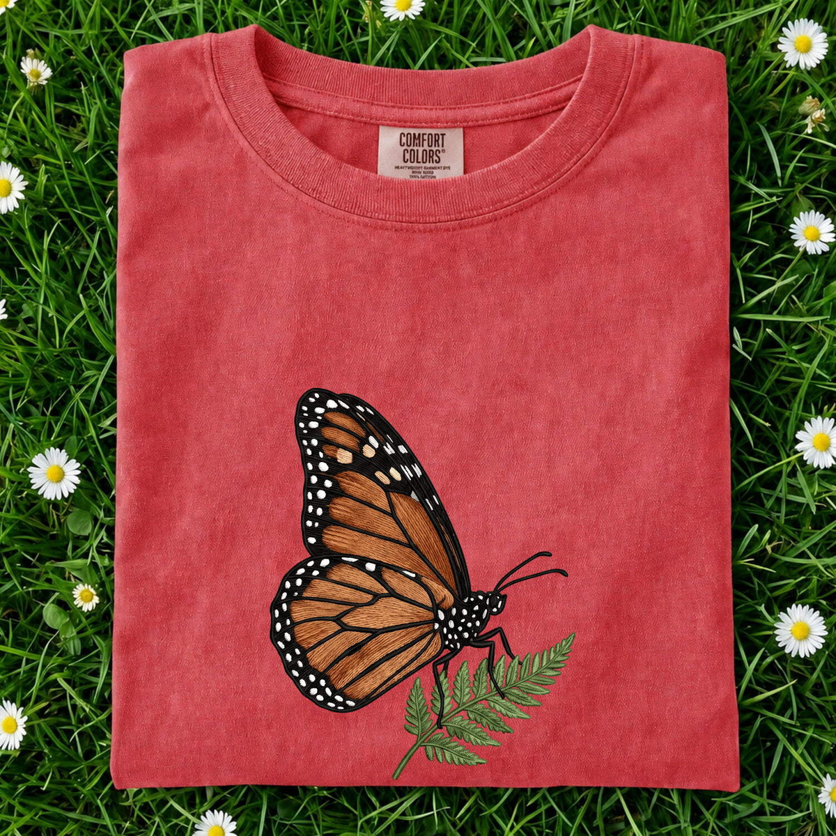 Monarch Butterfly Shirt, Botanical Butterfly Tee, Nature Lover Tee