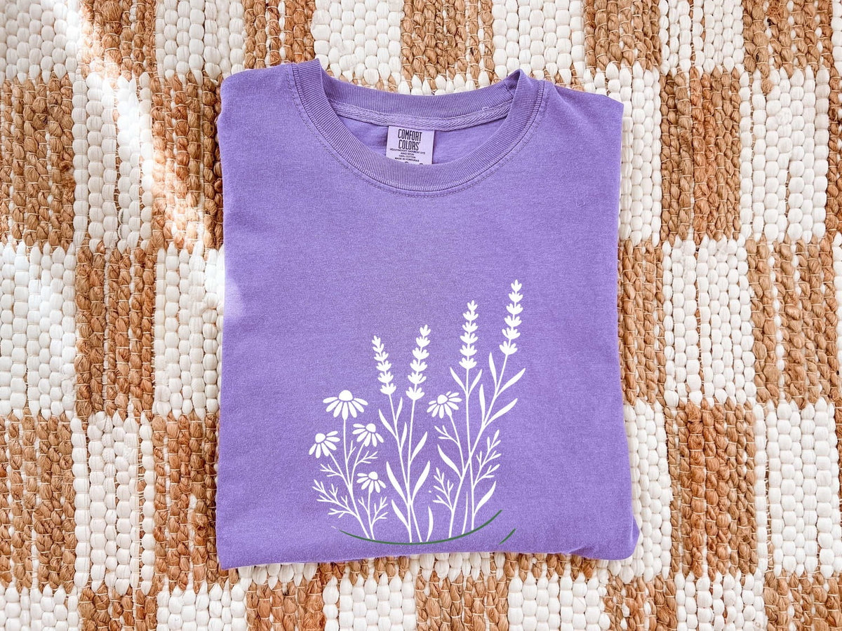 Black Cat Floral Shirt, Cat Lover Tee, Botanical Cat Tee