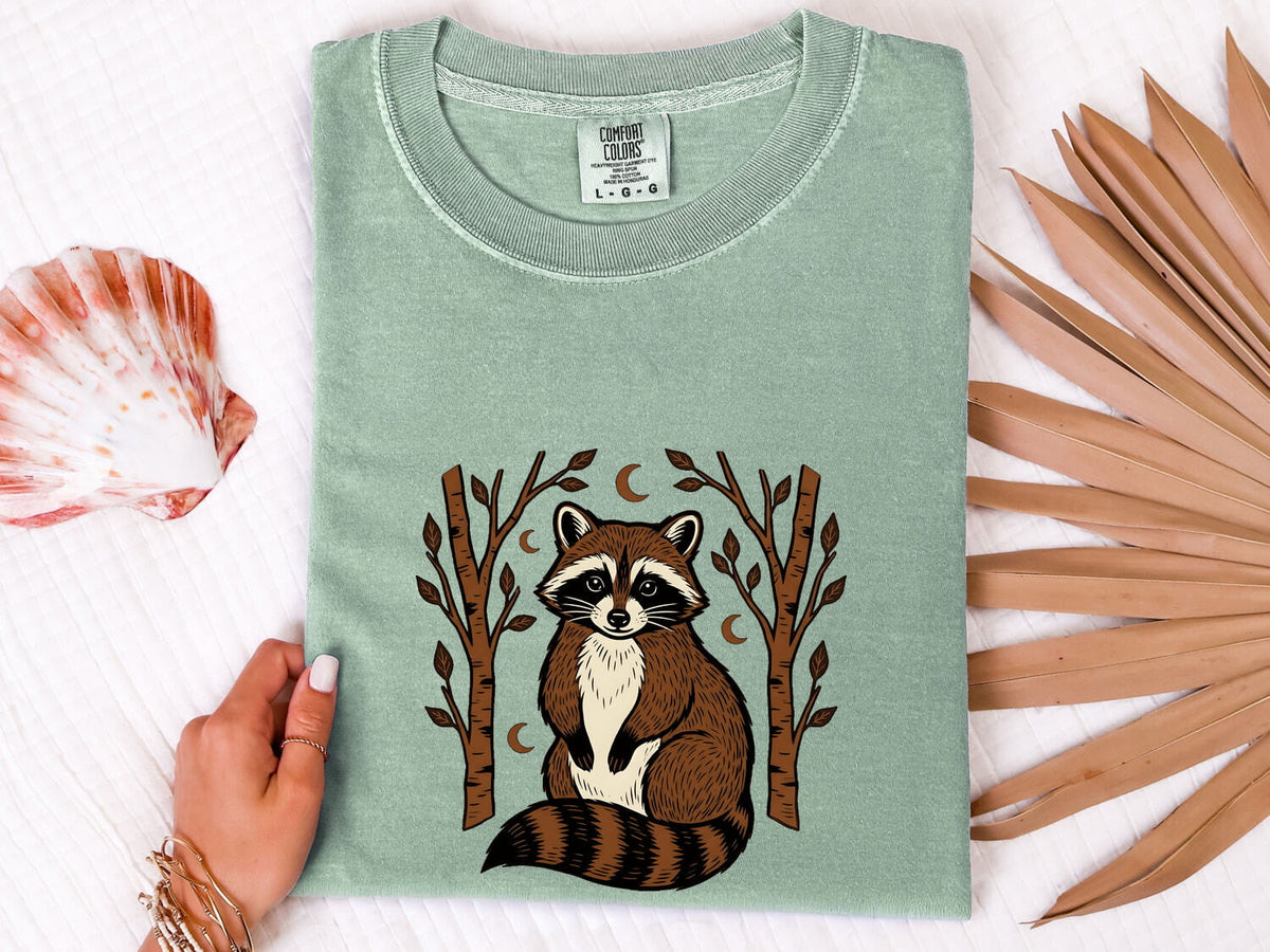 Raccoon Shirt, Trash Panda Tee, Woodland Animal Graphic Tee