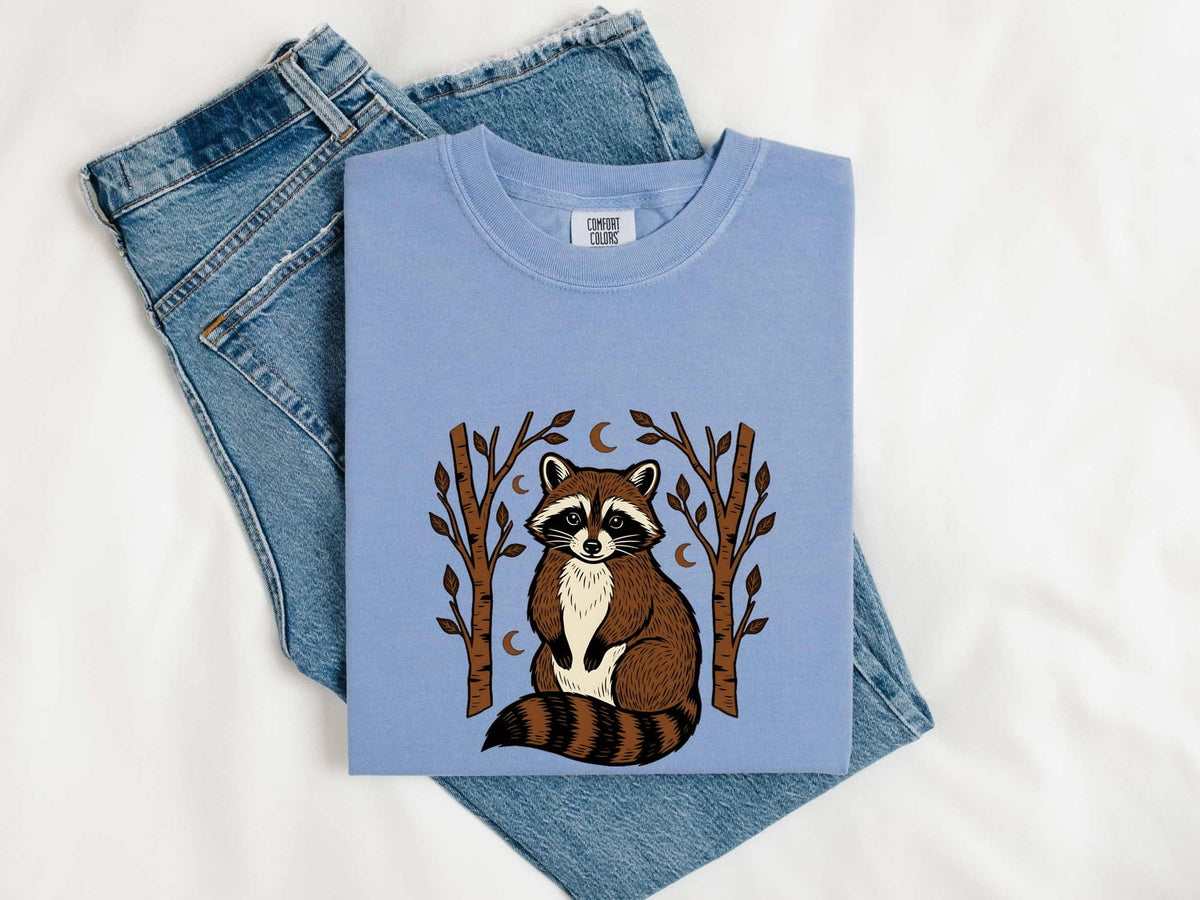 Raccoon Shirt, Trash Panda Tee, Woodland Animal Graphic Tee