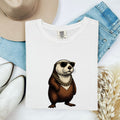 Funny Otter Shirt, Otter with Sunglasses Tee, Cute Animal Graphic Tee
