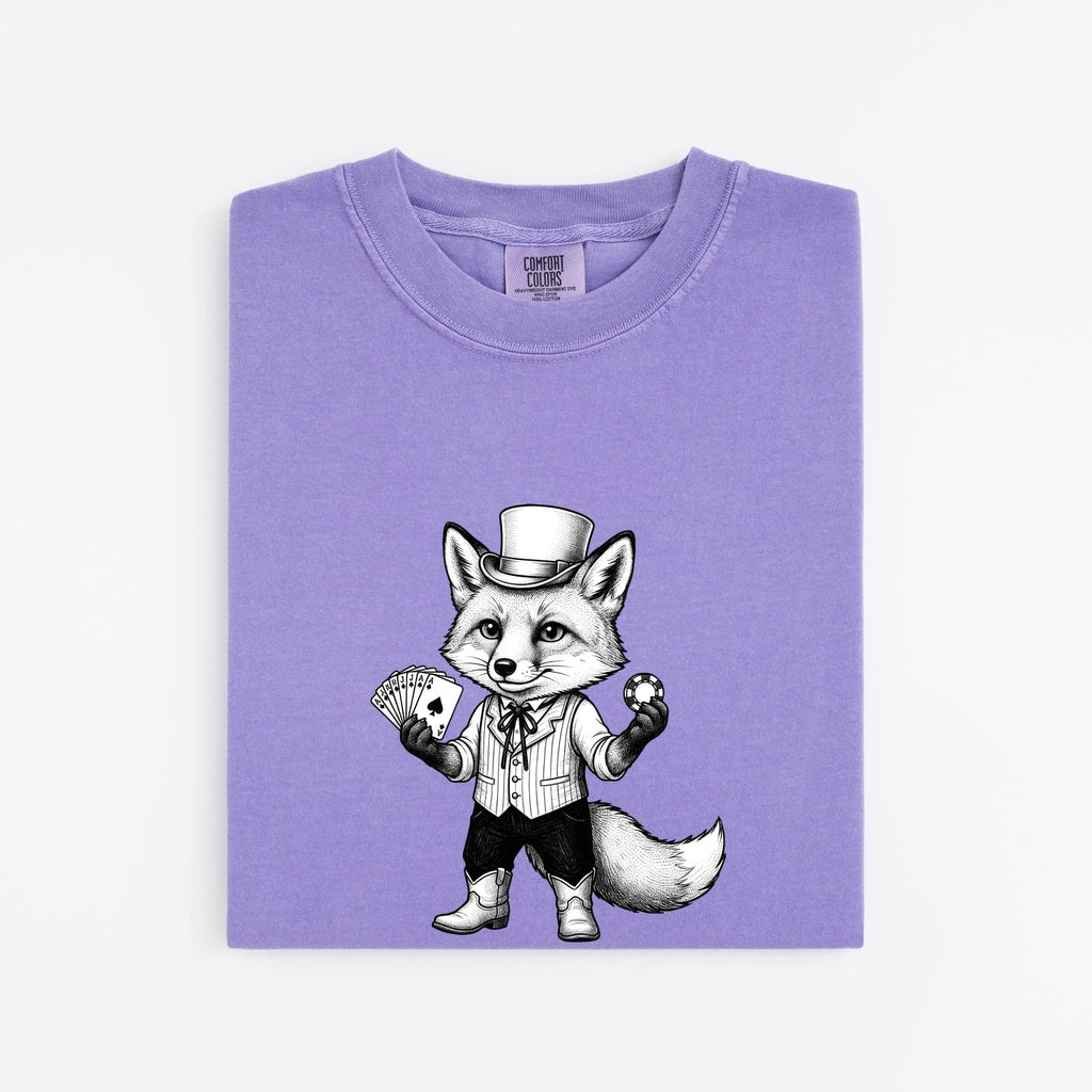 Fox Poker Shirt, Funny Gambling Tee, Poker Player Gift