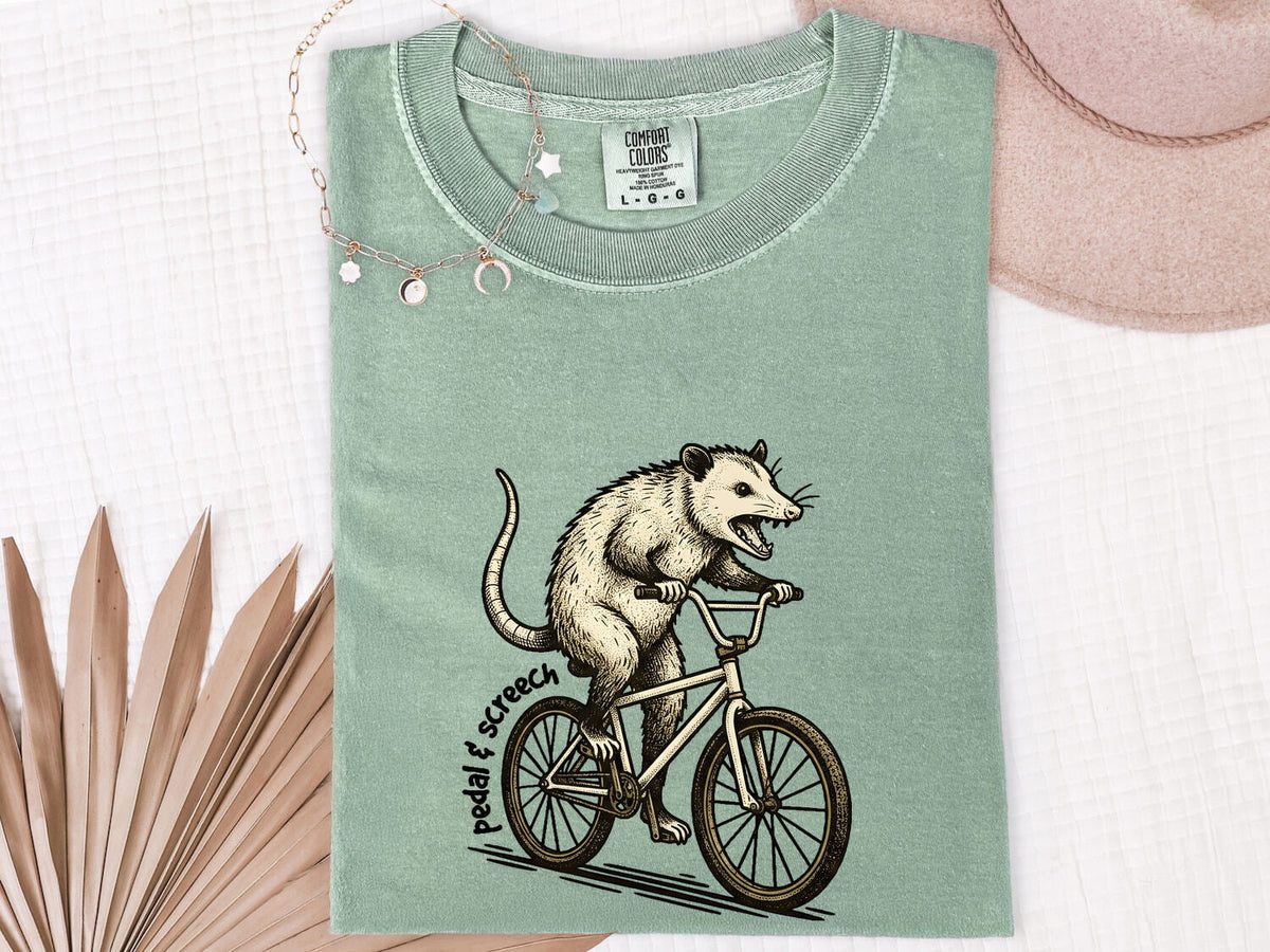 Funny Possum Shirt, Pedal Your Possum Tee, Opossum Graphic Tee