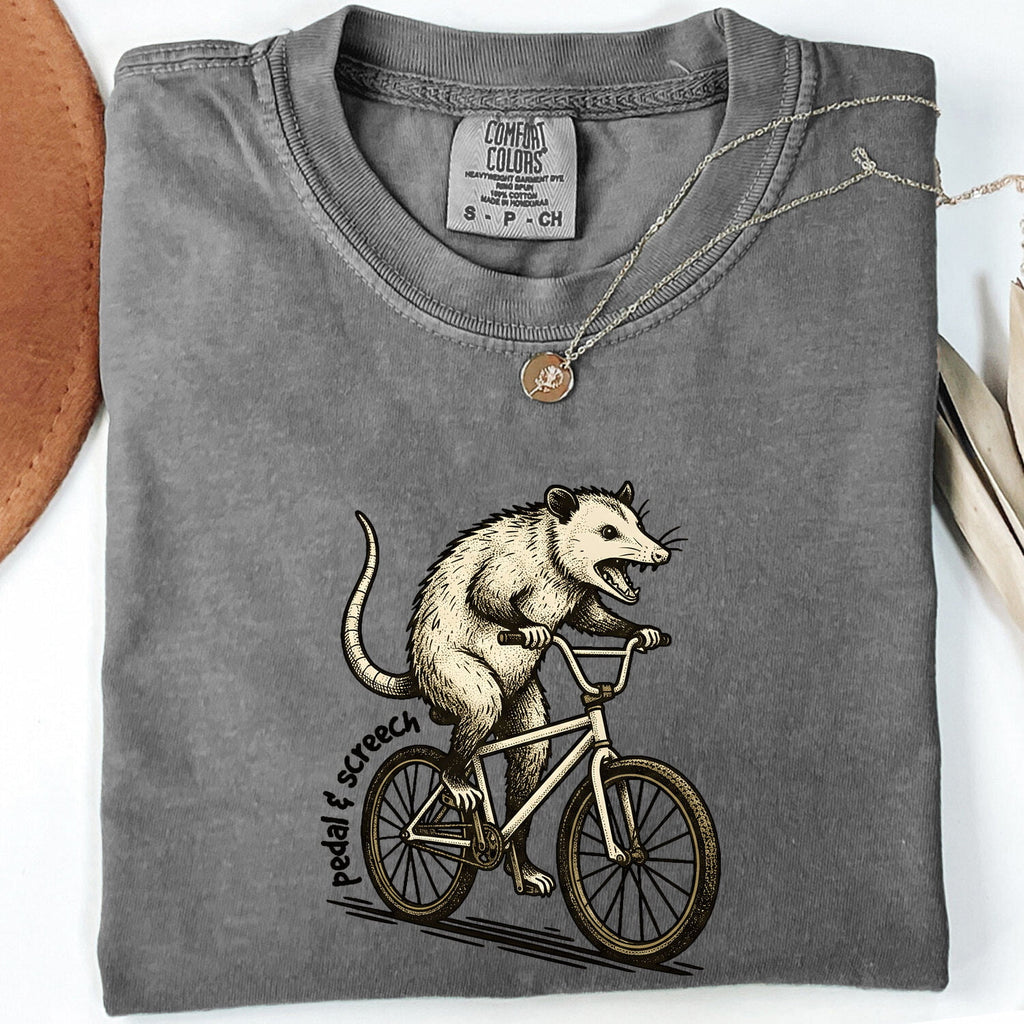 Funny Possum Shirt, Pedal Your Possum Tee, Opossum Graphic Tee