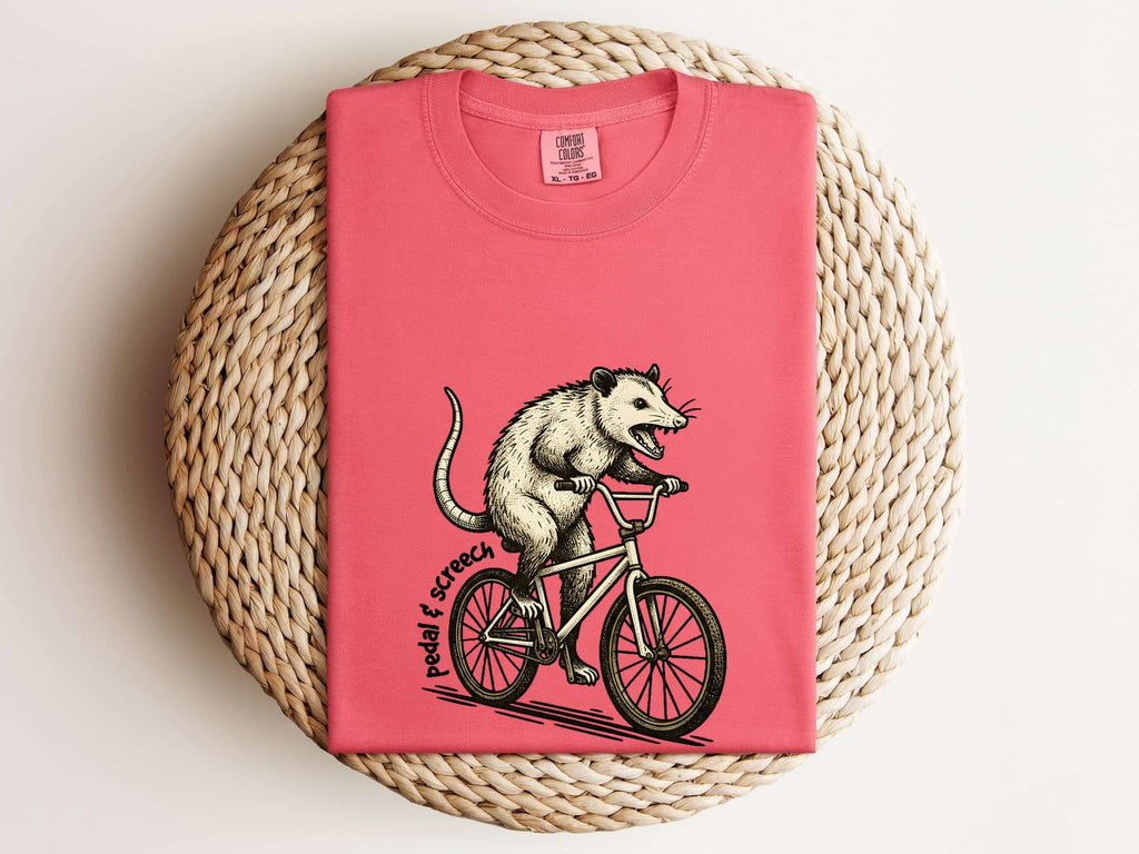 Funny Possum Shirt, Pedal Your Possum Tee, Opossum Graphic Tee