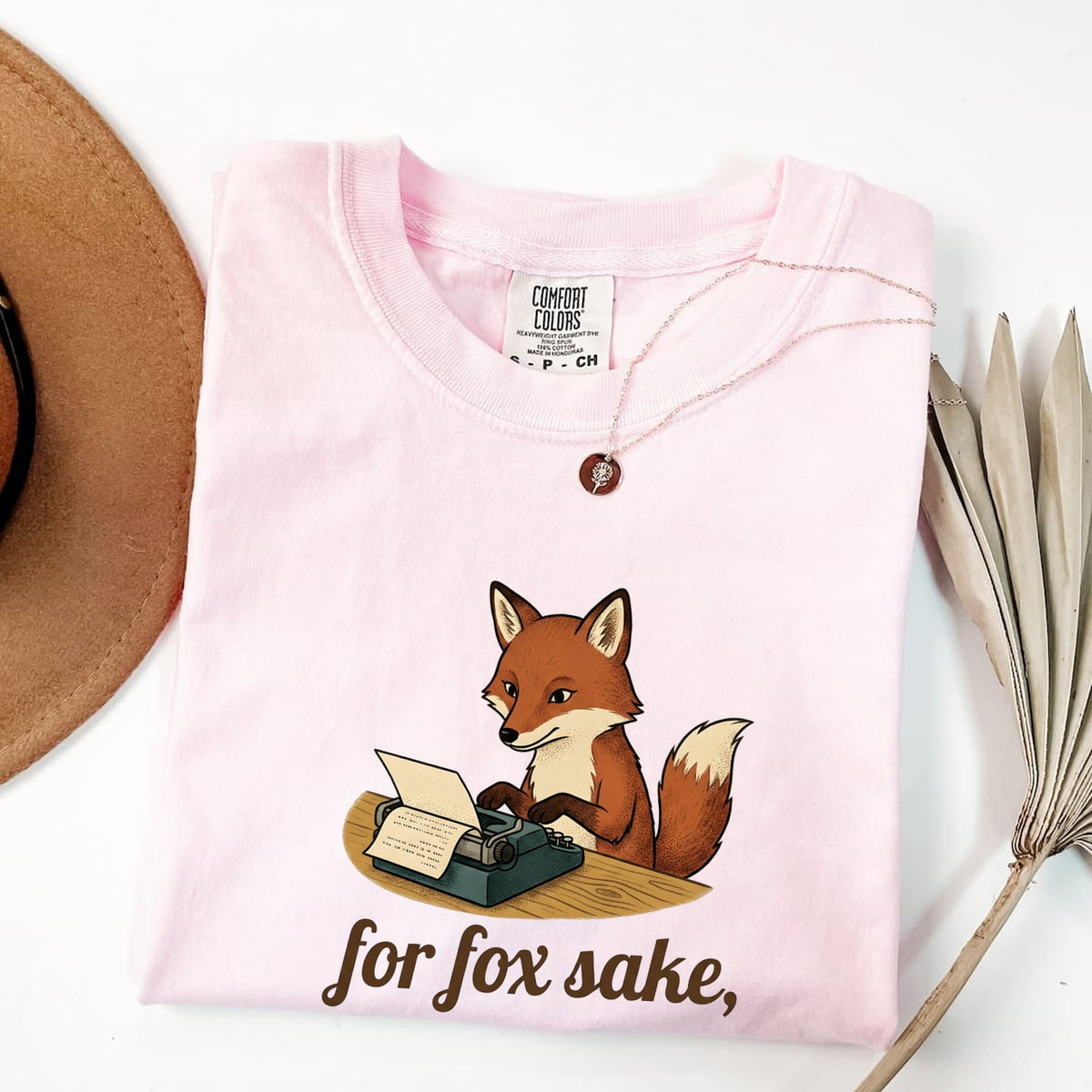 For Fox Sake Shirt, Funny Fox Tee, Writer Humor Tee