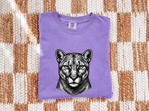 Big Cat Shirt, Wild Cat Graphic Tee, Panther Style Tee