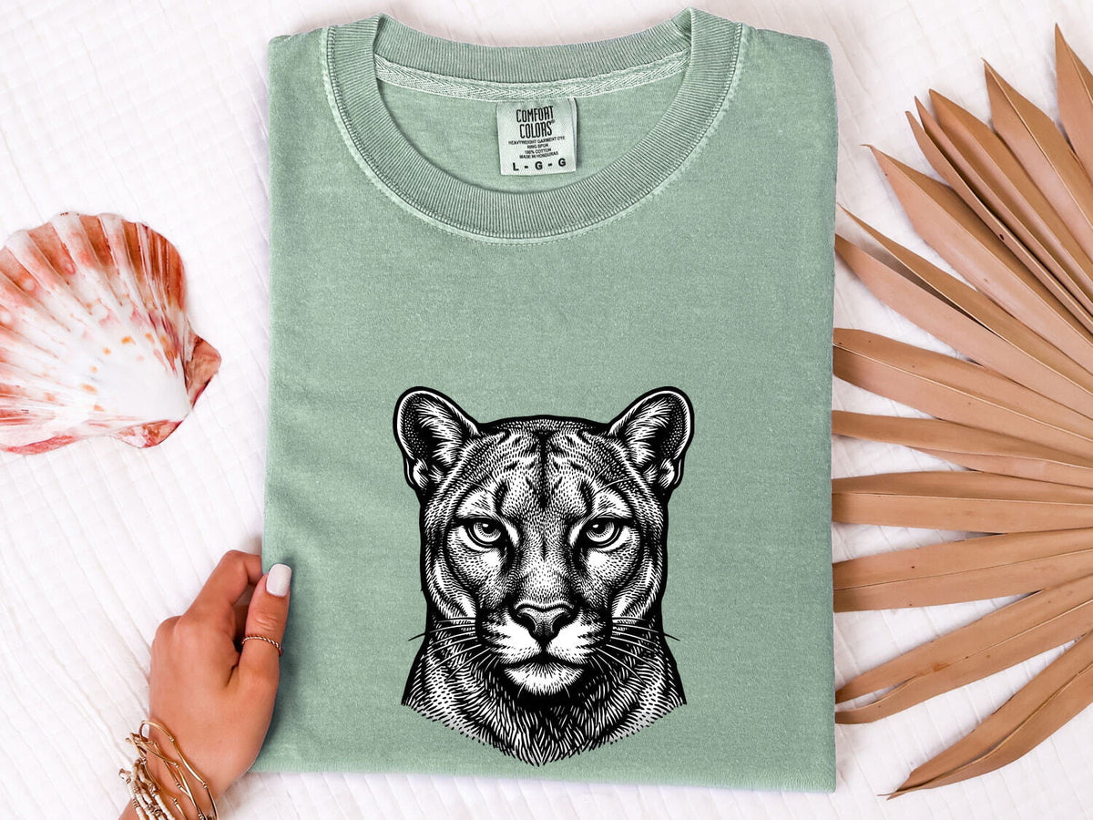 Big Cat Shirt, Wild Cat Graphic Tee, Panther Style Tee