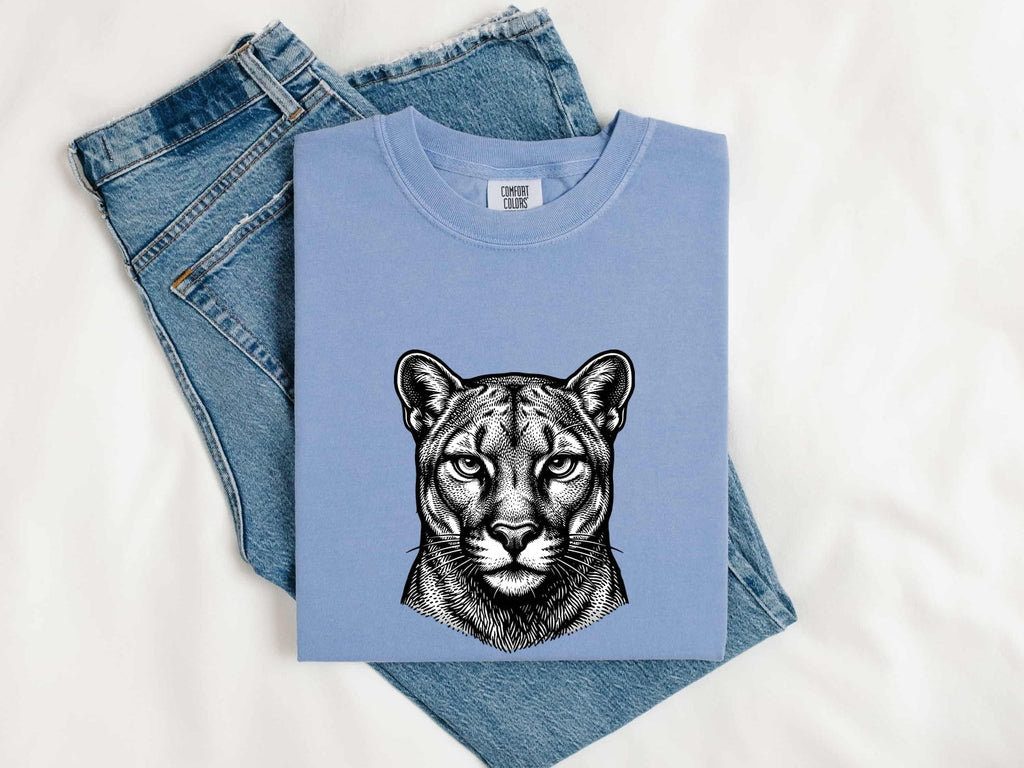 Big Cat Shirt, Wild Cat Graphic Tee, Panther Style Tee