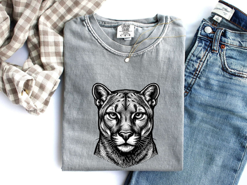 Big Cat Shirt, Wild Cat Graphic Tee, Panther Style Tee