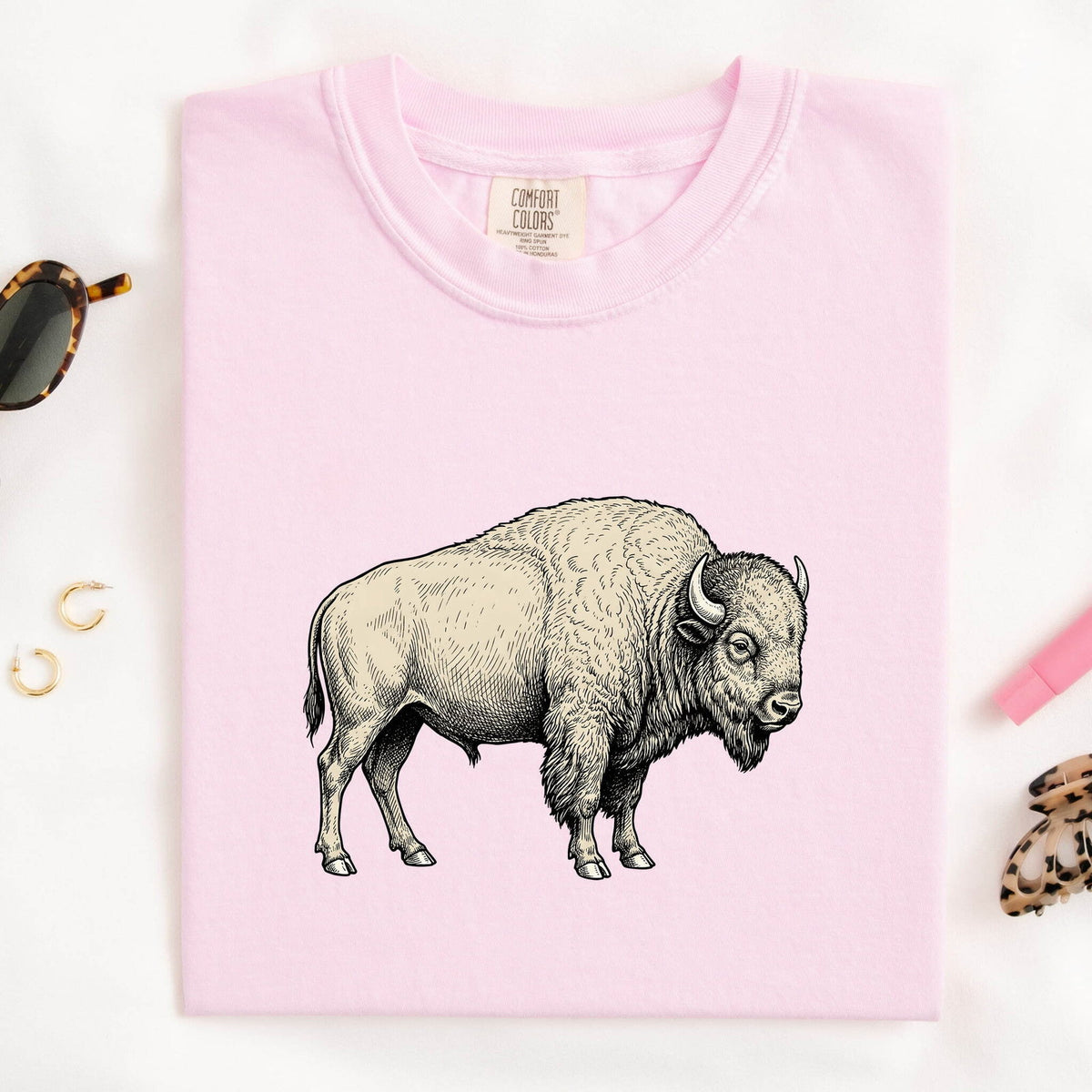 Bison Shirt, Vintage Buffalo Tee, Western Wildlife Tee