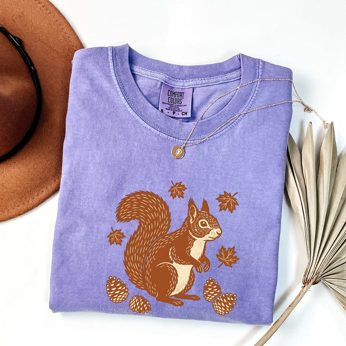 Squirrel Shirt, Autumn Woodland Tee, Cute Squirrel Graphic Tee