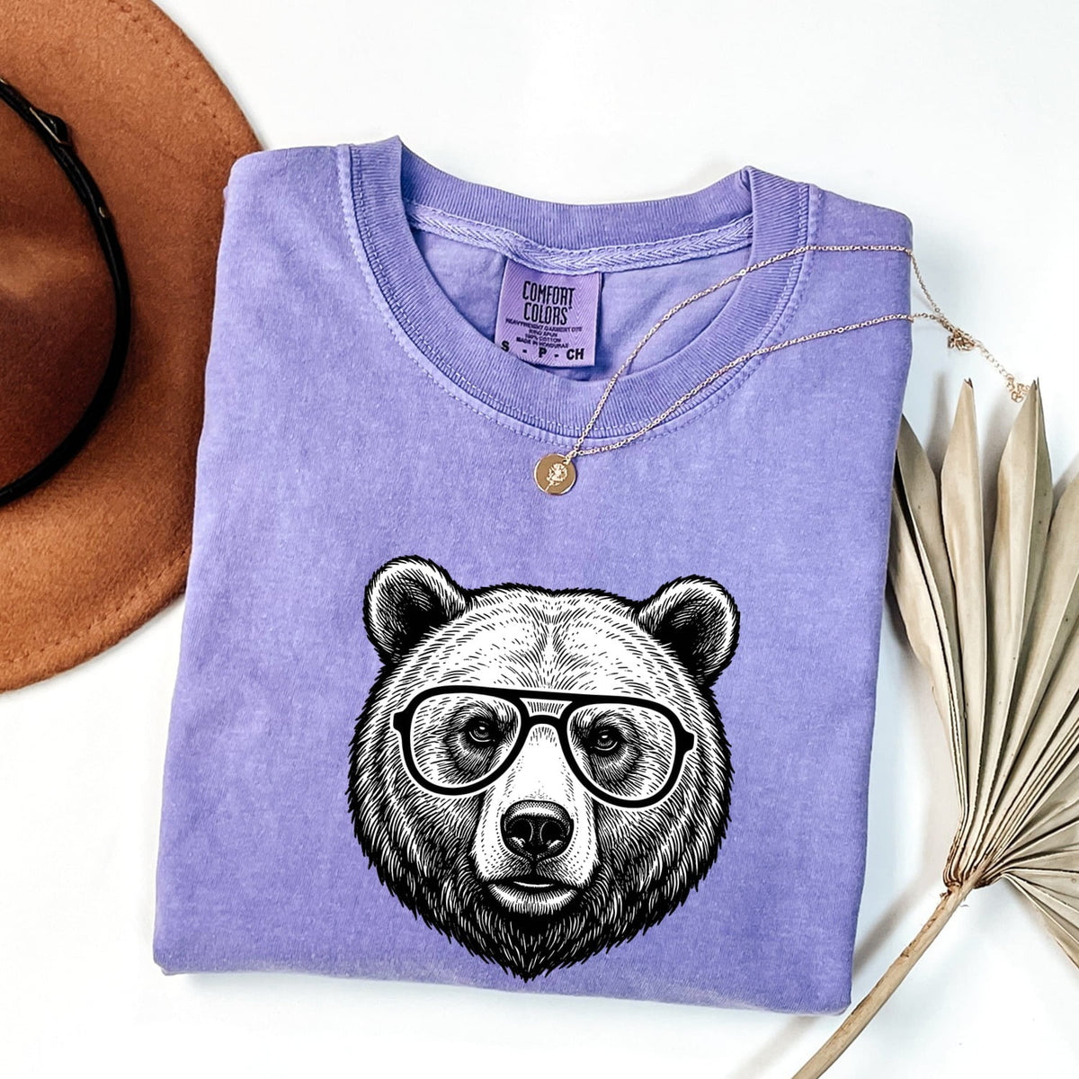 Funny Bear With Glasses Shirt, Hipster Bear Tee, Bear Lover Gift
