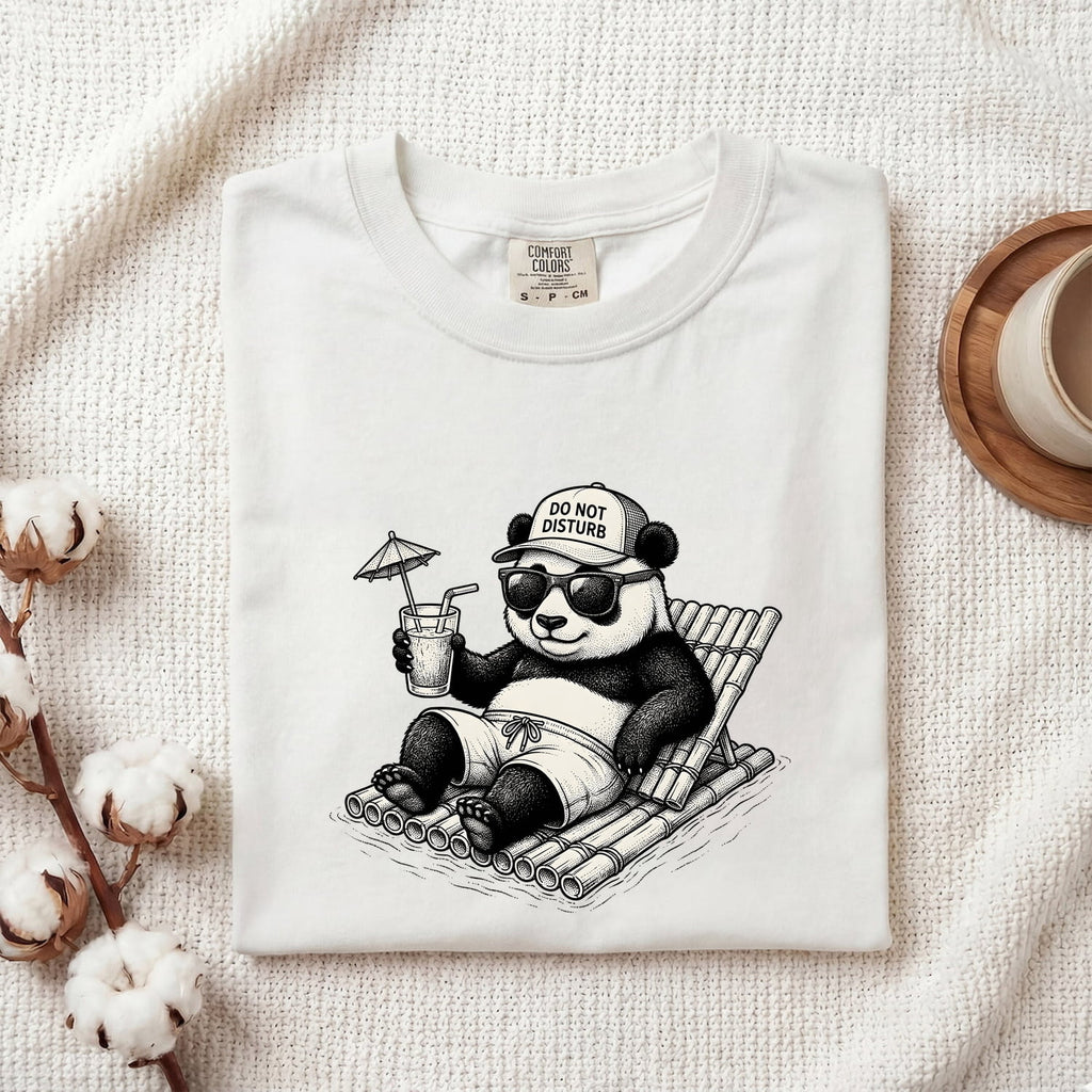 Do Not Disturb Panda Shirt, Funny Panda Tee, Lazy Day Graphic Tee
