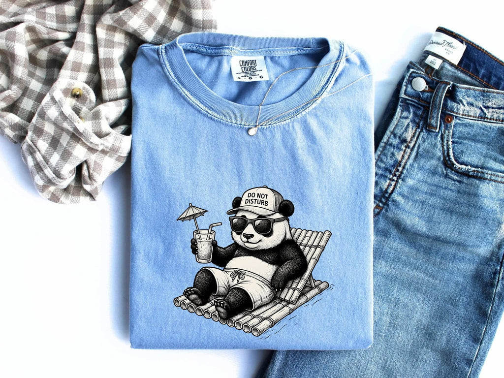 Do Not Disturb Panda Shirt, Funny Panda Tee, Lazy Day Graphic Tee