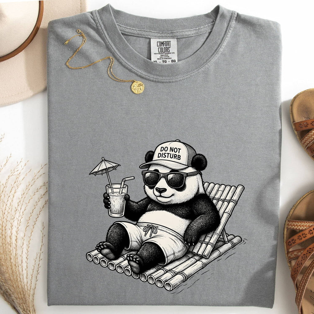 Do Not Disturb Panda Shirt, Funny Panda Tee, Lazy Day Graphic Tee