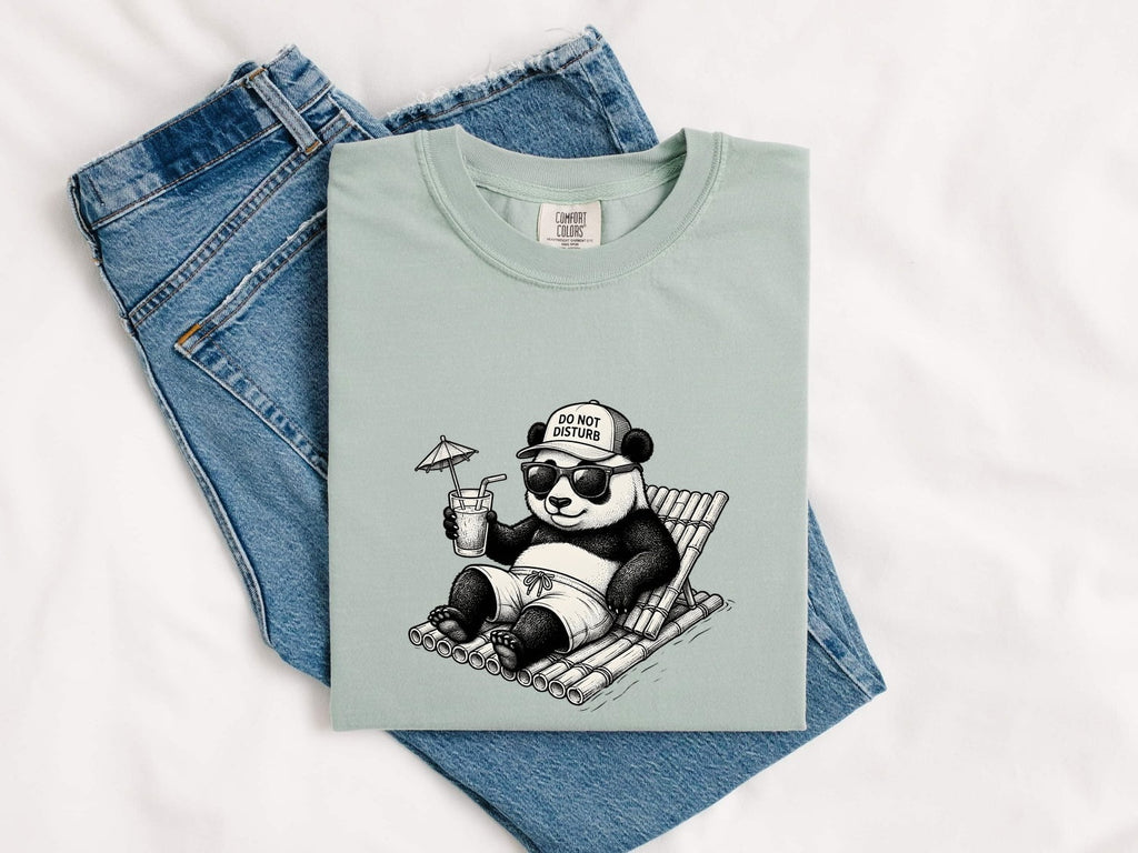 Do Not Disturb Panda Shirt, Funny Panda Tee, Lazy Day Graphic Tee