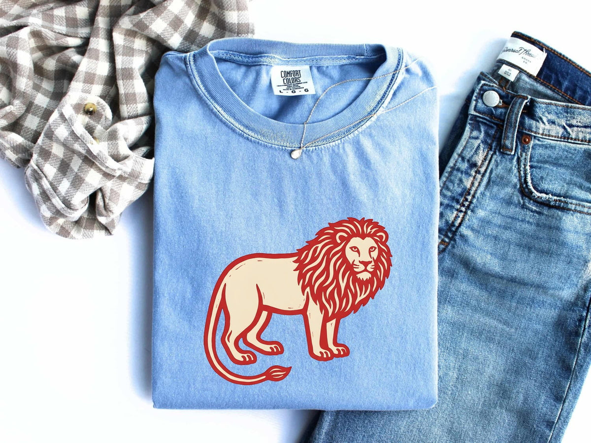 Lion Shirt, Lion Graphic Tee, Wildlife Tee
