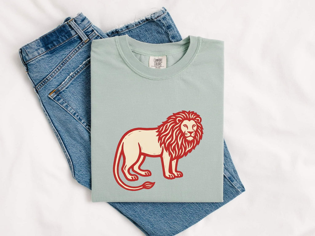 Lion Shirt, Lion Graphic Tee, Wildlife Tee