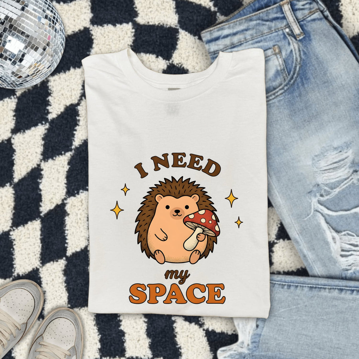 I Need My Space Shirt, Funny Hedgehog Tee, Introvert Shirt