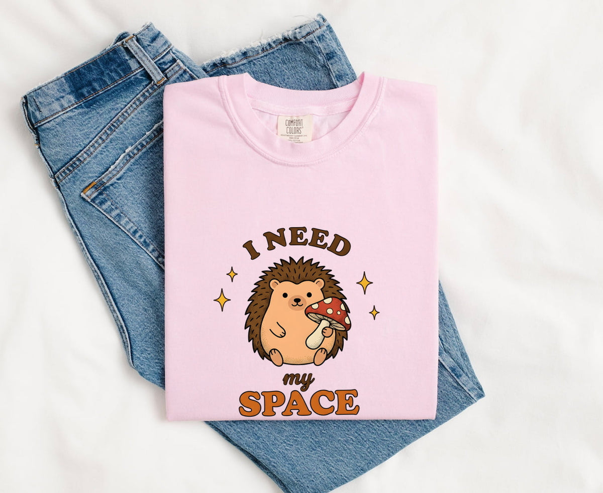 I Need My Space Shirt, Funny Hedgehog Tee, Introvert Shirt