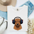 Highland Cow Shirt, Cow with Headphones Tee, Funny Cow Tee