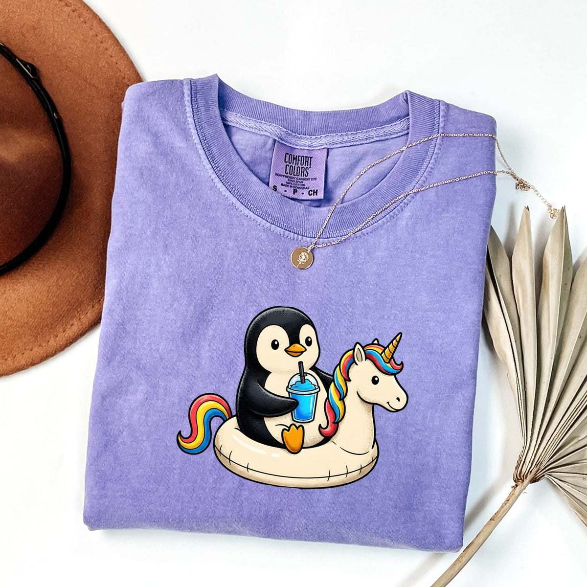 Penguin Pool Float Shirt, Funny Vacation Tee, Unicorn Float Tee