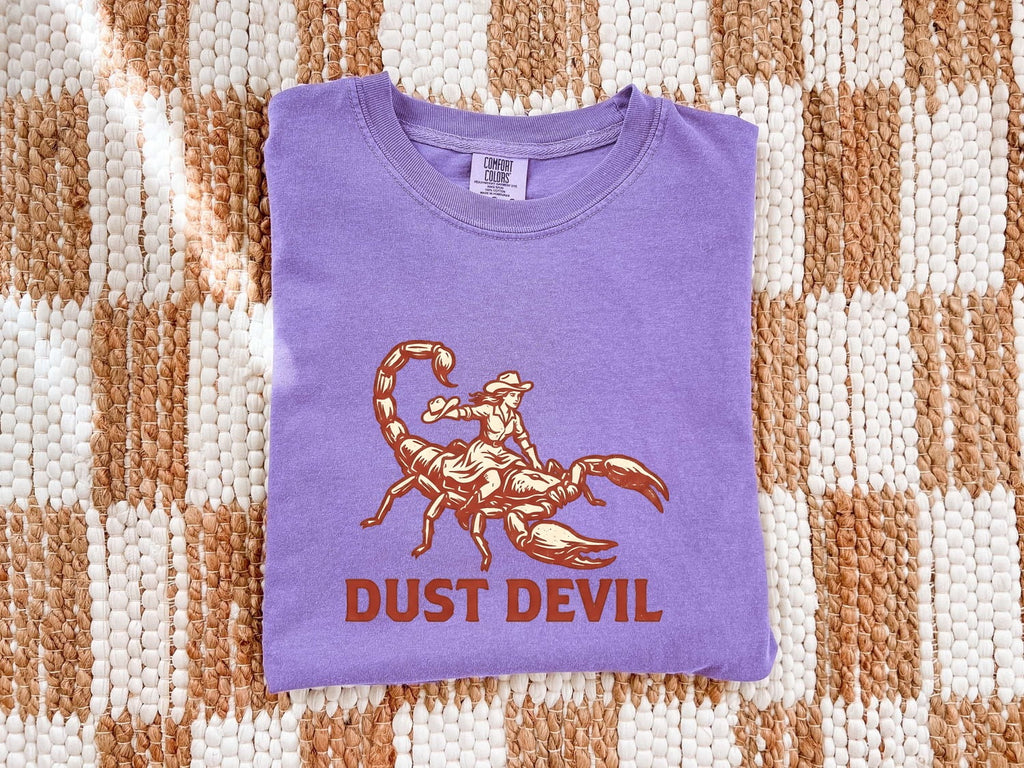 Dust Devil Scorpion Cowboy Shirt, Western Graphic Tee, Funny Desert Tee
