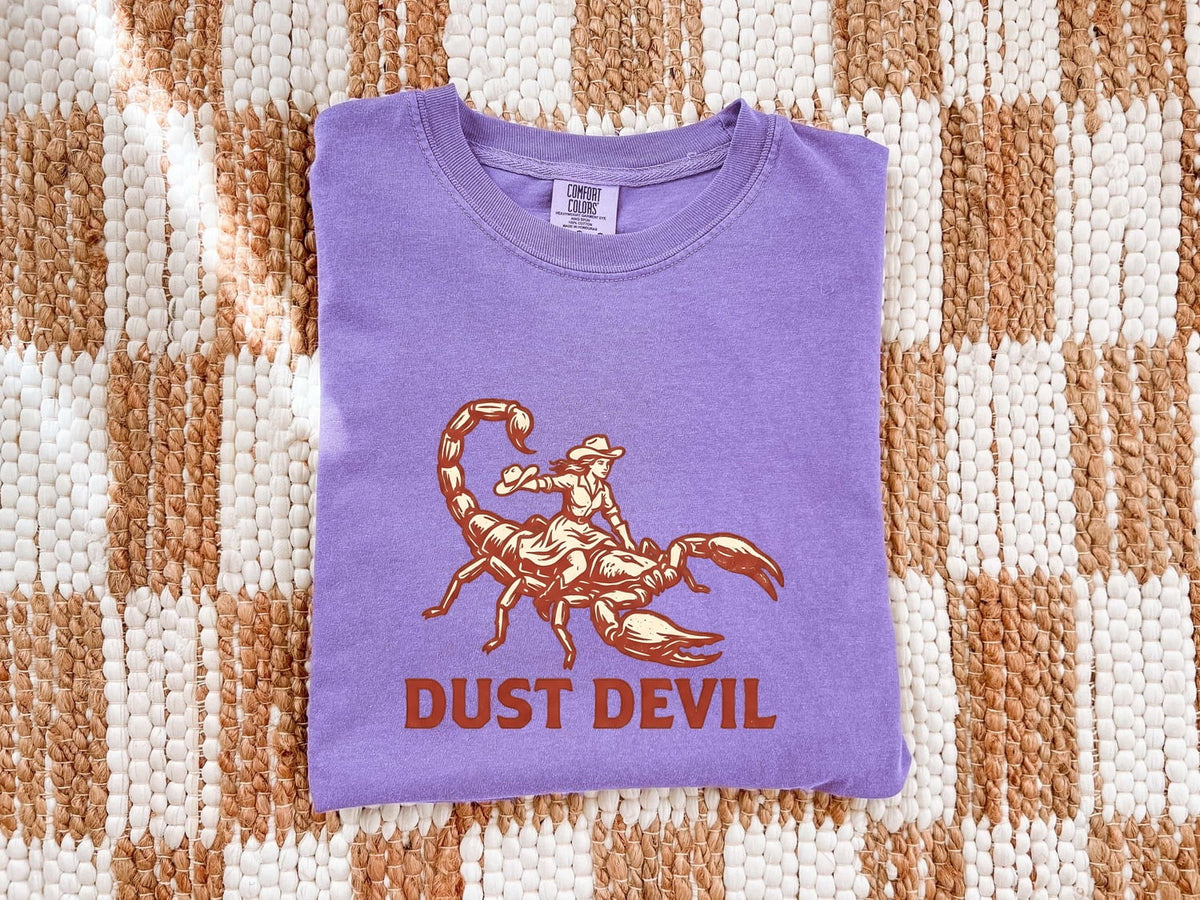 Dust Devil Scorpion Cowboy Shirt, Western Graphic Tee, Funny Desert Tee