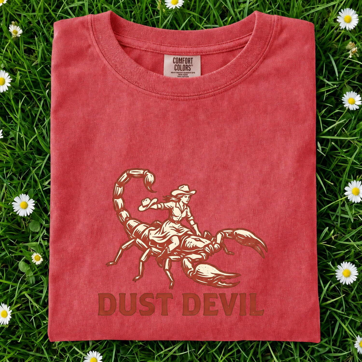 Dust Devil Scorpion Cowboy Shirt, Western Graphic Tee, Funny Desert Tee