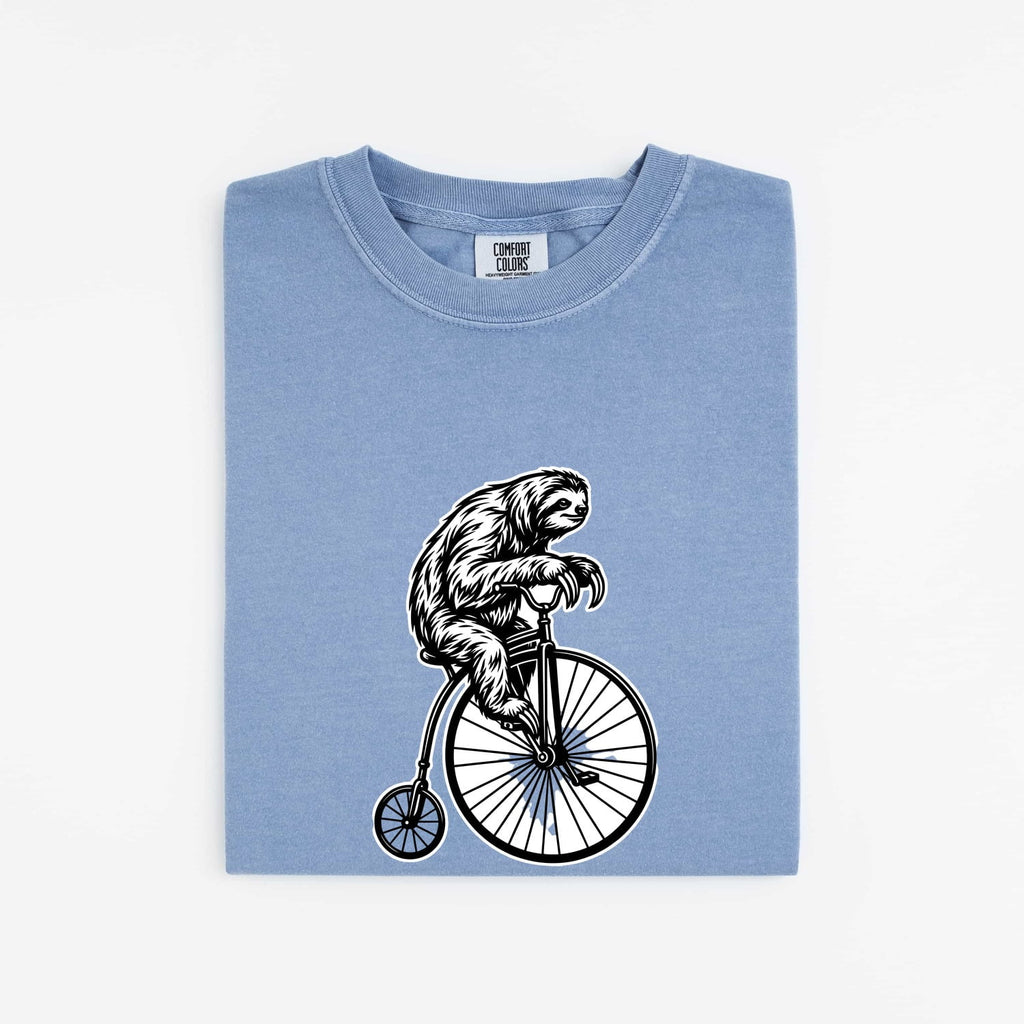 Sloth Riding Bicycle Shirt, Funny Sloth Tee, Cycling Lover Gift