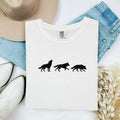 Wolf Shirt, Wolf Pack Tee, Minimalist Wildlife Graphic Tee