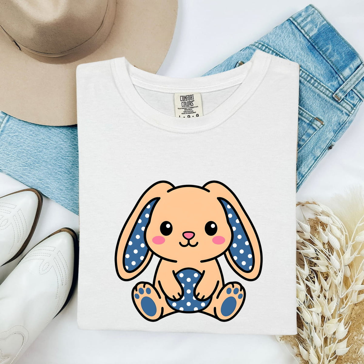 Cute Bunny Shirt, Kawaii Rabbit Tee, Bunny Lover Gift for Her