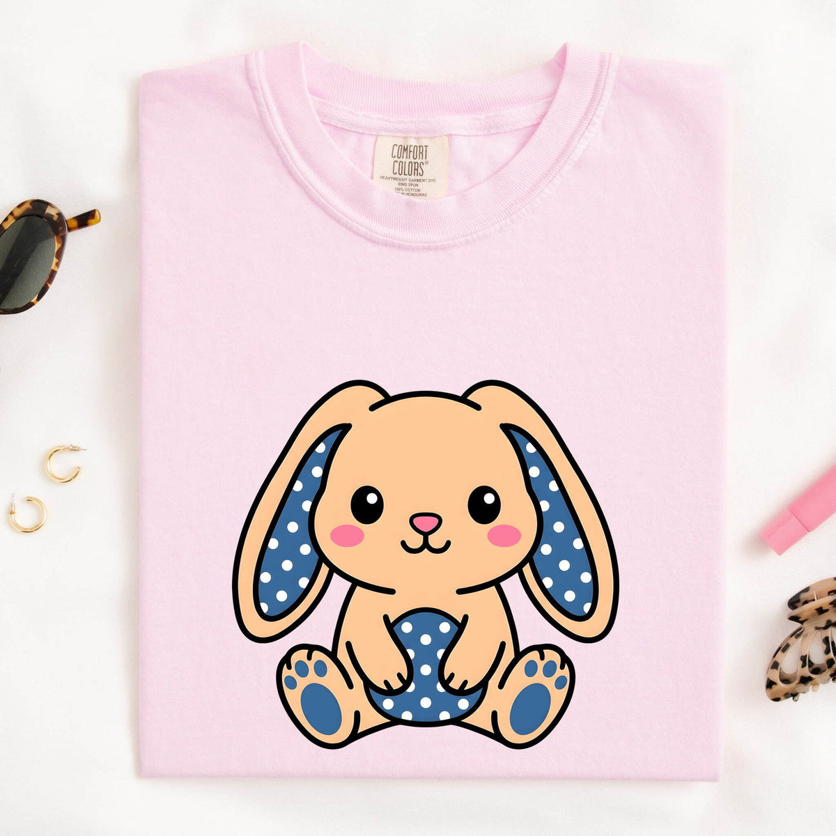 Cute Bunny Shirt, Kawaii Rabbit Tee, Bunny Lover Gift for Her