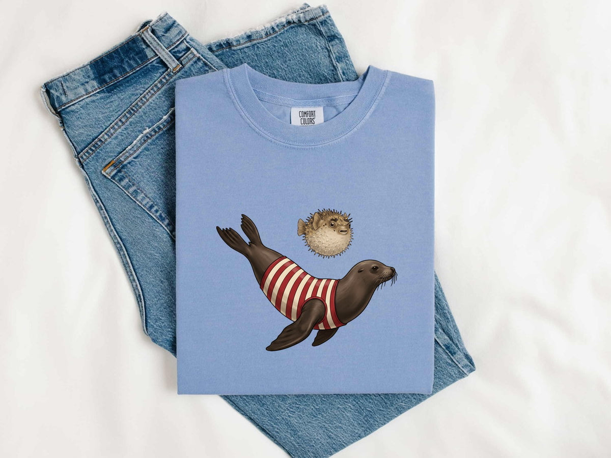 Funny Seal Shirt, Cute Ocean Animal Tee, Seal Lover Gift