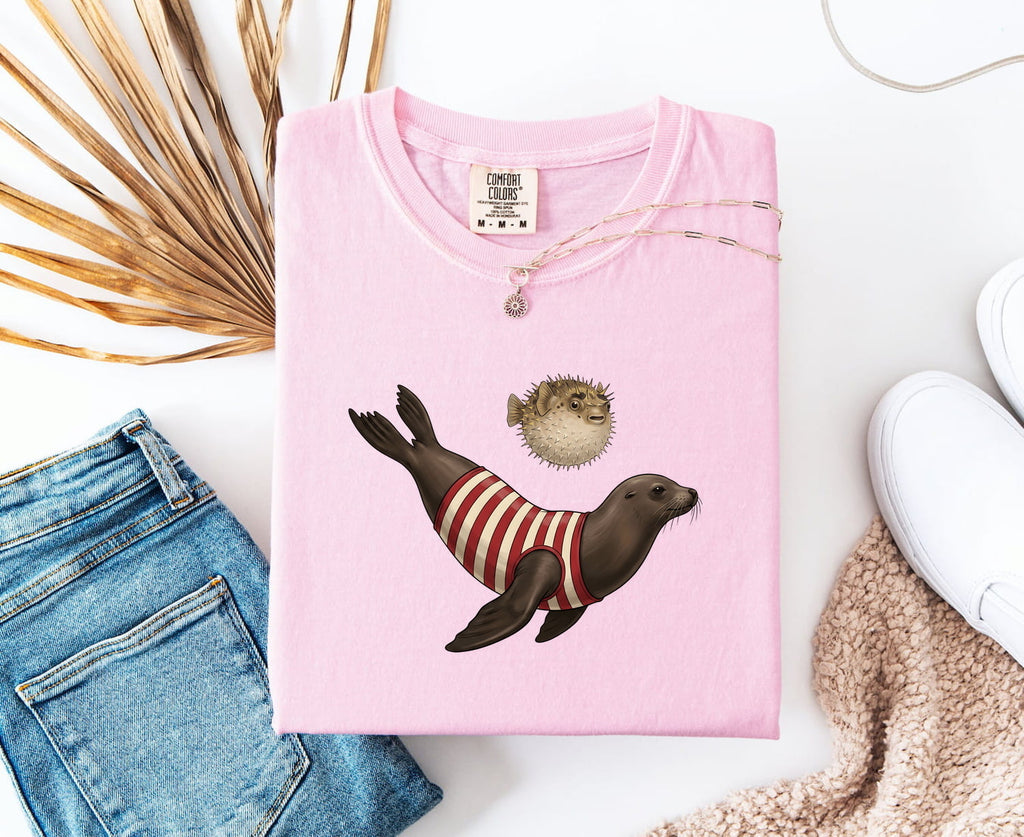 Funny Seal Shirt, Cute Ocean Animal Tee, Seal Lover Gift