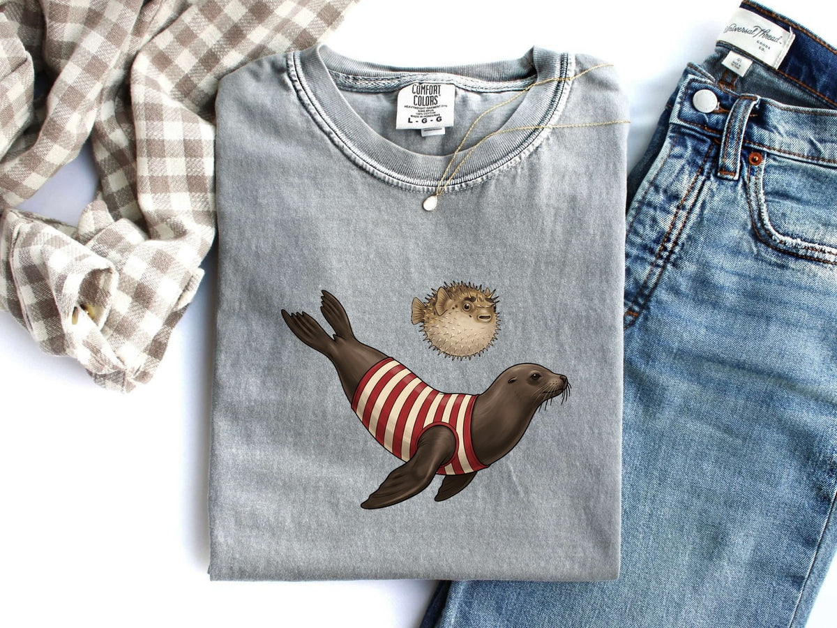 Funny Seal Shirt, Cute Ocean Animal Tee, Seal Lover Gift