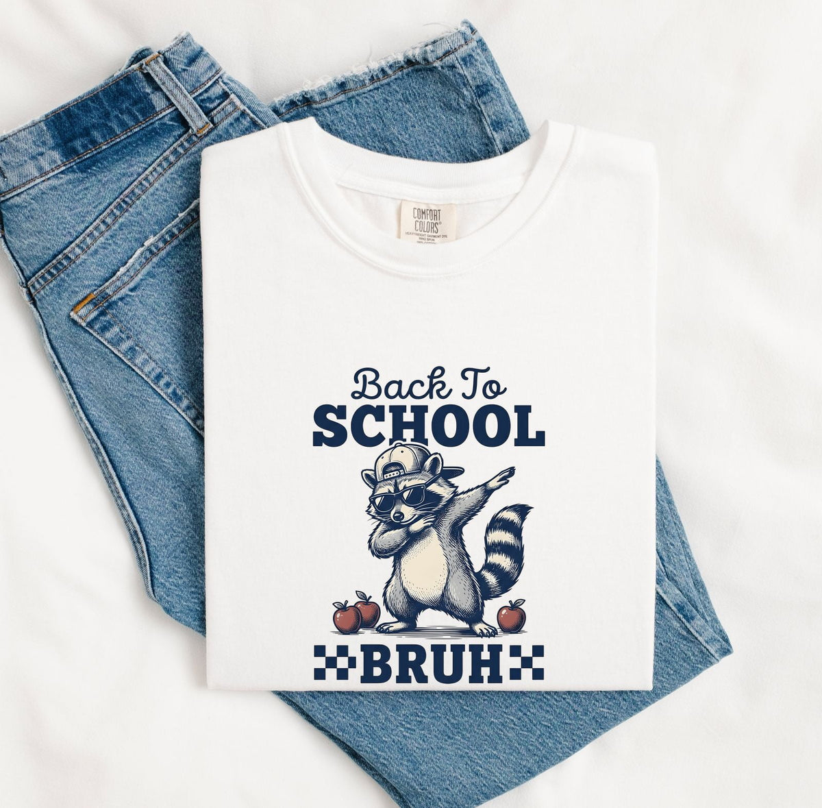 Funny Back to School Raccoon Shirt, Bruh Graphic Tee, Teacher Shirt